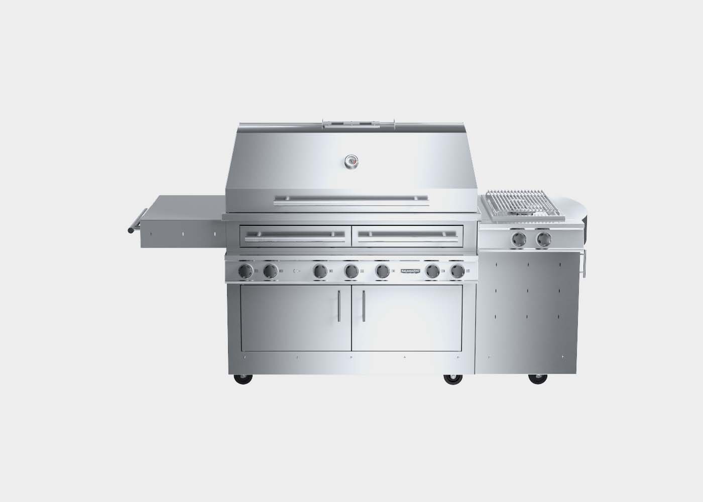 K1000 Freestanding Hybrid Fire Grill with Side Burner | Kalamazoo