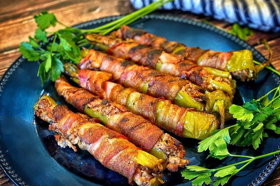 Bacon-Wrapped Anaheim Chili Boats