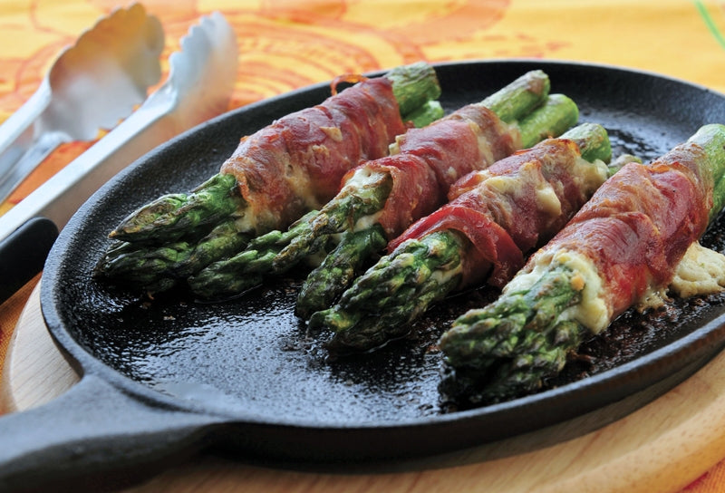 Crispy Speck-wrapped Pizza Oven Asparagus Appetizers