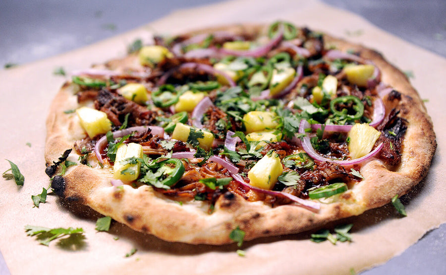 Barbecue Pork Pineapple Pizza