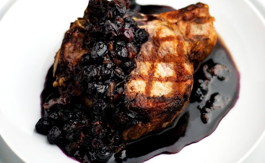 Blueberry Pork Chops