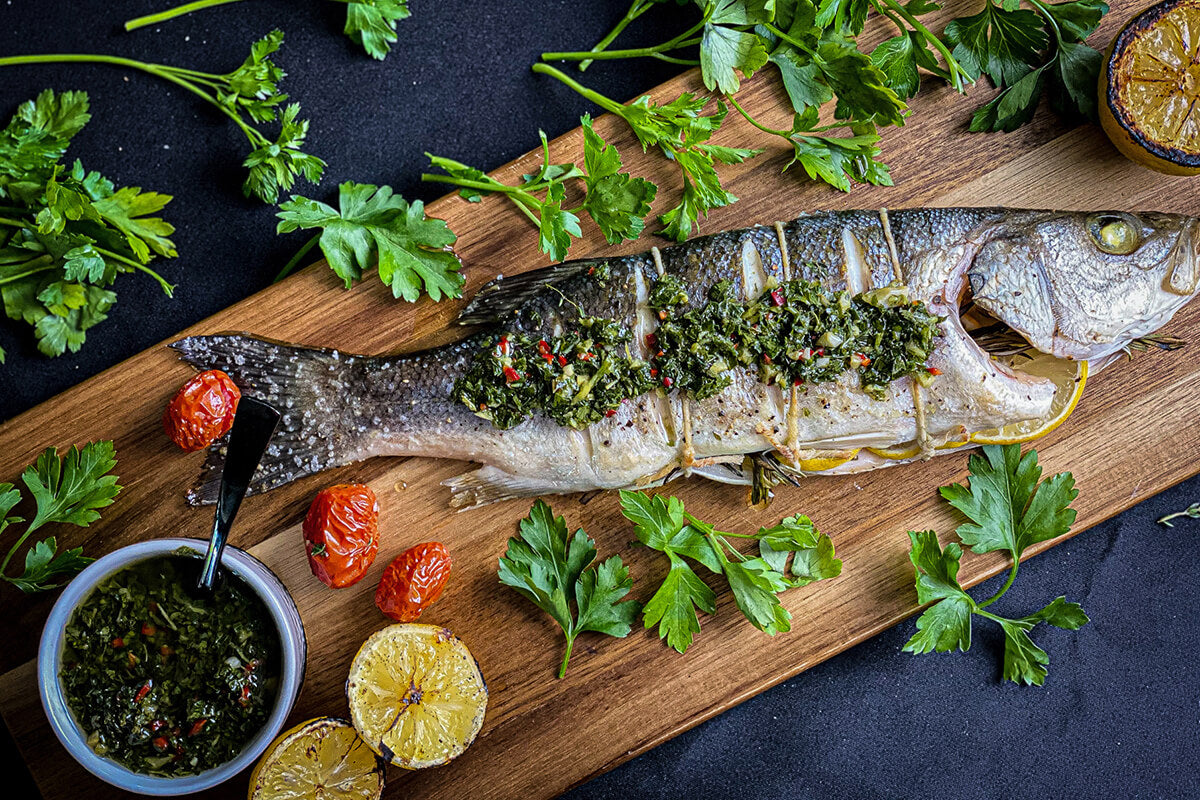 Roasted Branzino with Lemon, Rosemary and Thyme