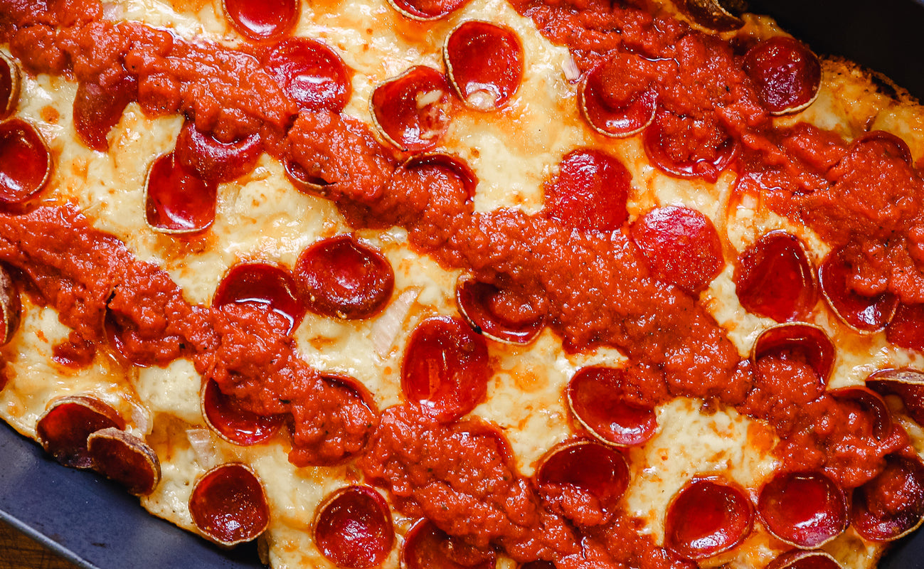 Detroit-Style Pepperoni Pizza