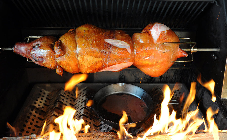 How to Roast a Whole Suckling Pig on the Rotisserie