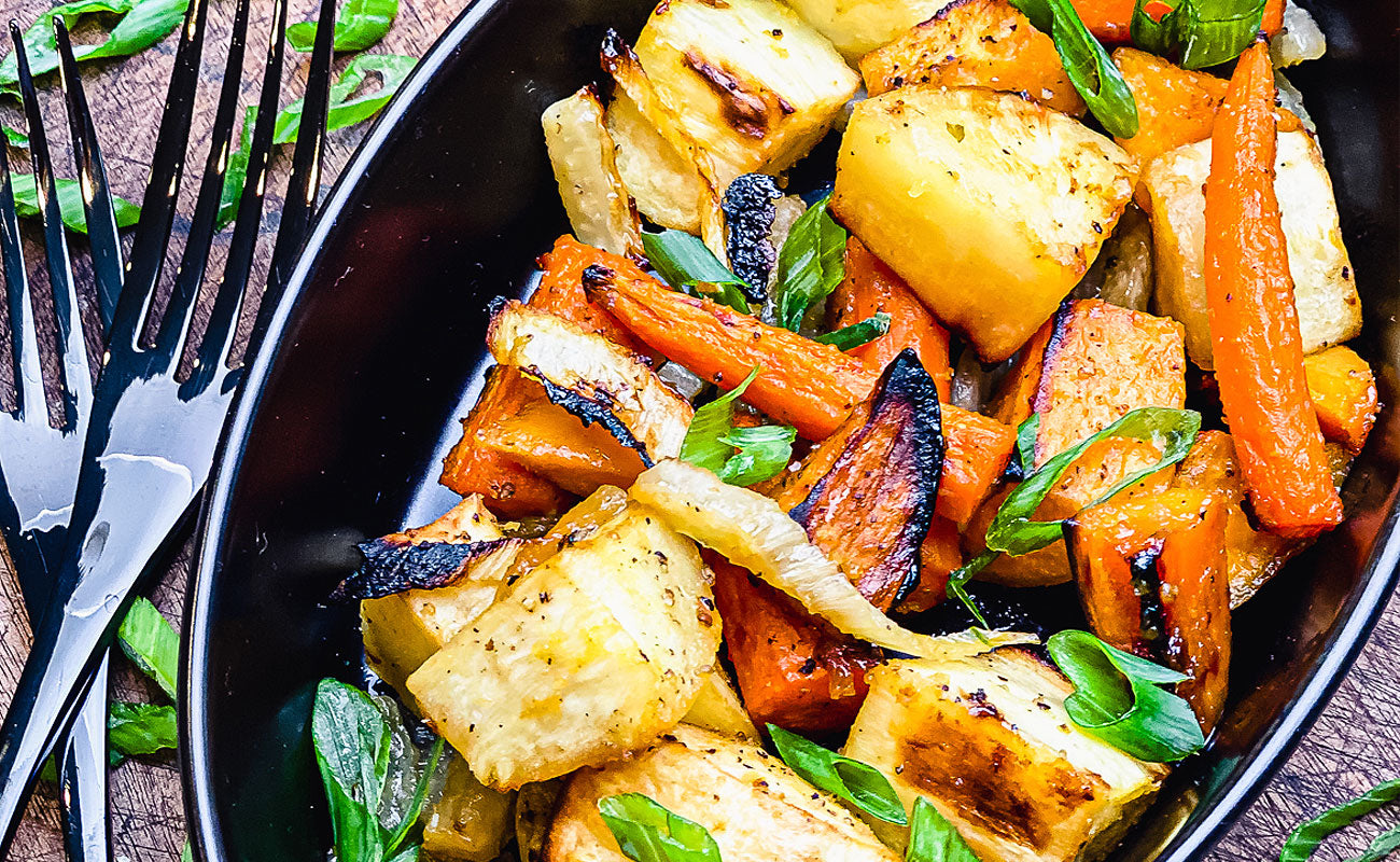 Miso Maple Roasted Vegetables