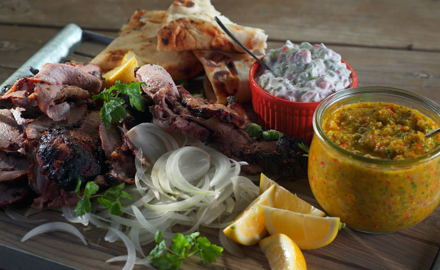 Spit-Roasted Tandoori-Style Leg of Lamb