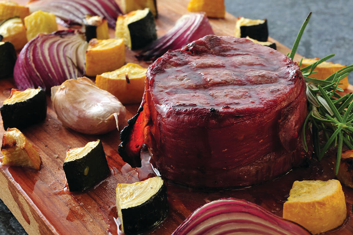 Alder-Planked Filet Mixed Grill