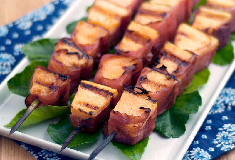 Cantaloupe Prosciutto Kebabs