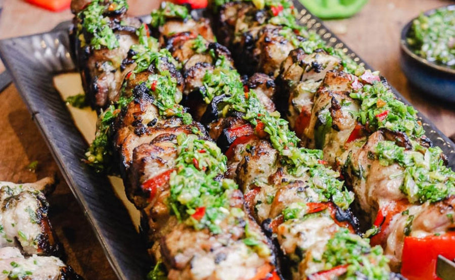 Chimichurri Chicken Kebabs