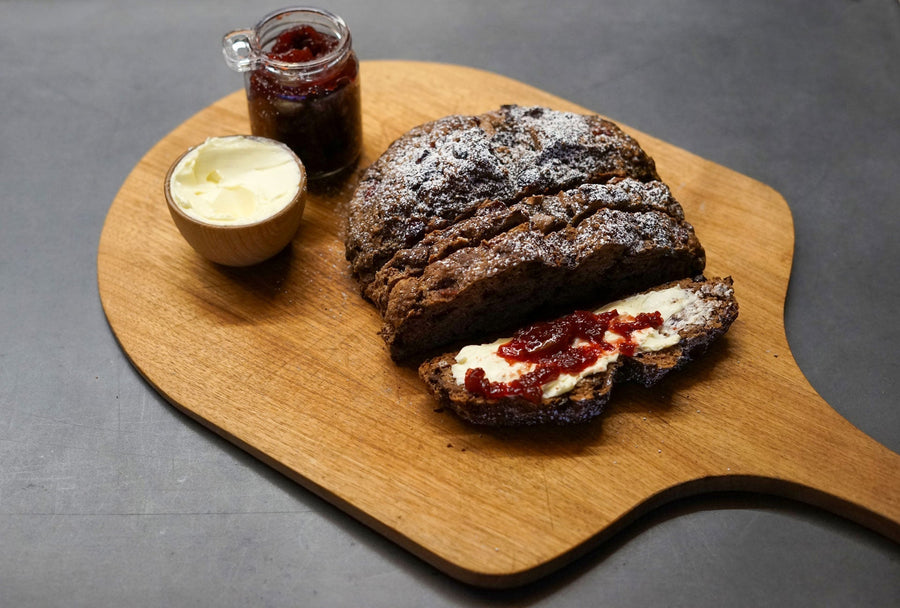 Triple Chocolate-Cherry Soda Bread