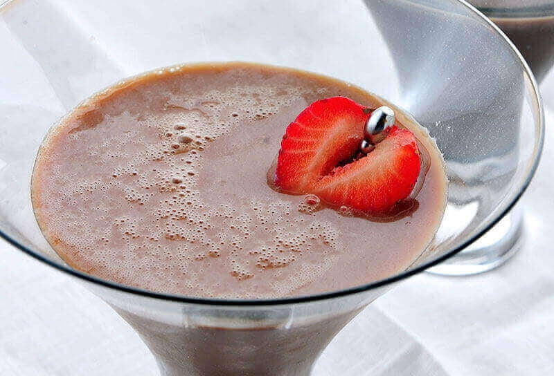 Dark Chocolate Valencia Martinis