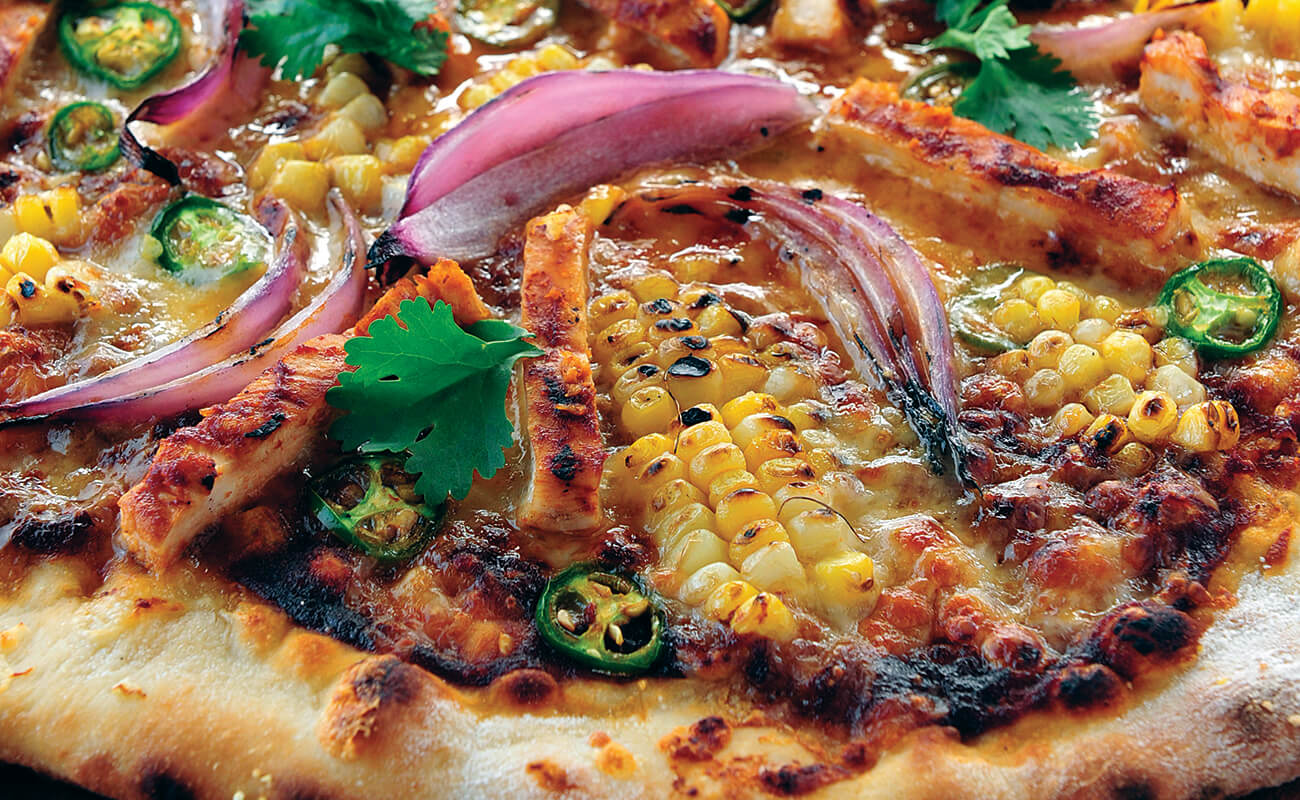 Fiery Barbecue Chicken Pizza