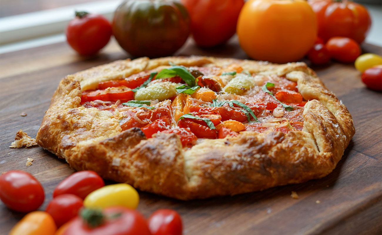 Heirloom Tomato-Pimento Cheese Galette