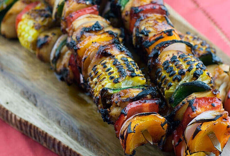 Tequila Barbecue Chicken Kebabs