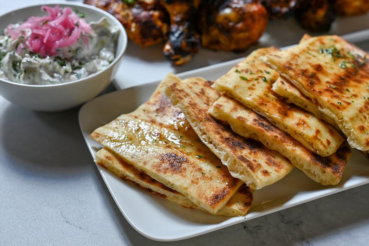 Grilled Yogurt Flatbreads