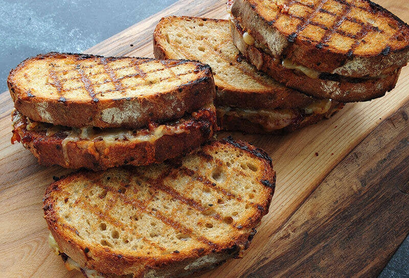 Spicy Sweet Onion “Jam” and Cheddar Grilled Cheese