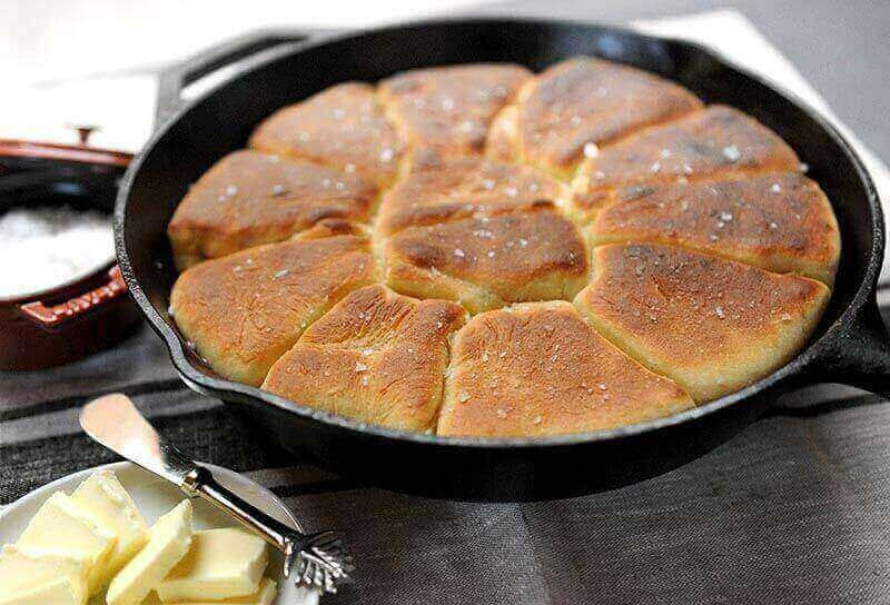 Freshly Baked Parker House Rolls