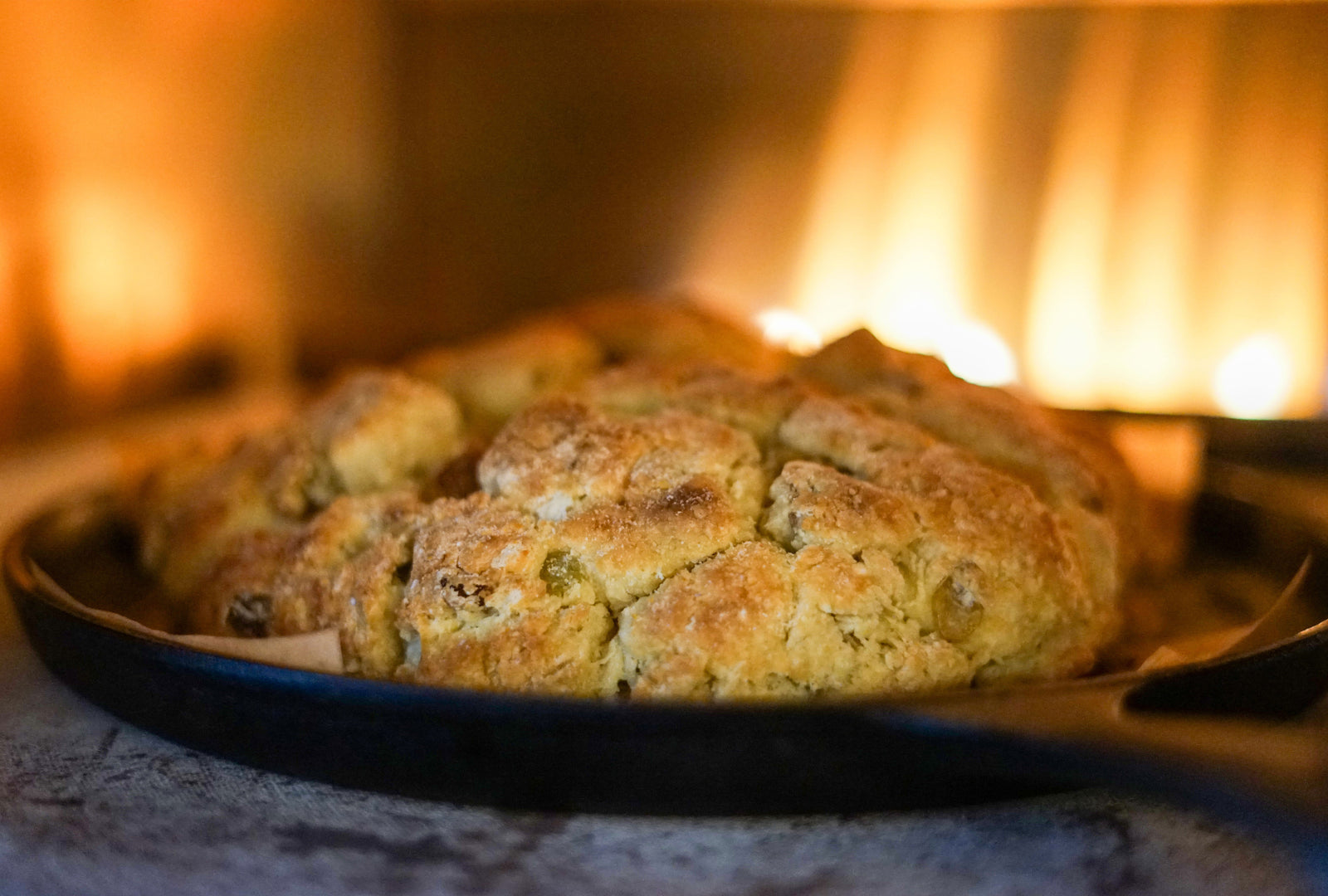 Semolina Fennel Golden Raisin Soda Bread