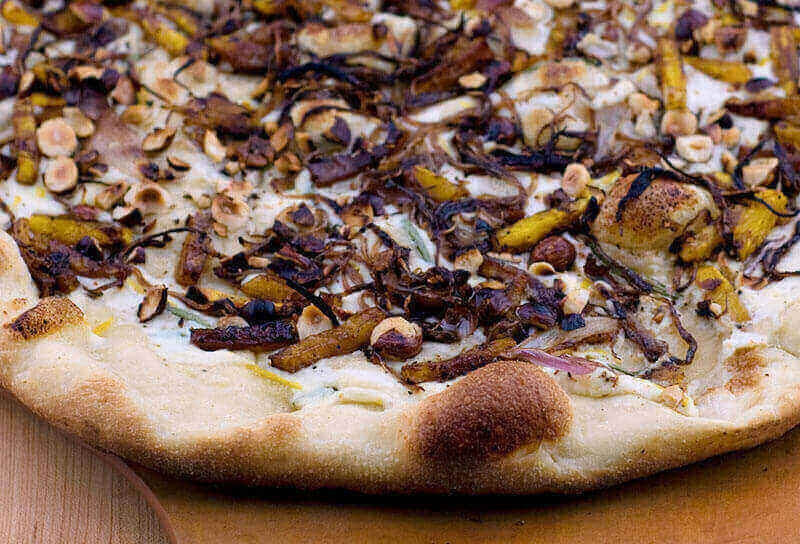 Roasted Butternut Squash and Hazelnut Pizza