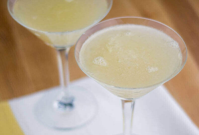 Rosemary Pear Sparkling Martinis