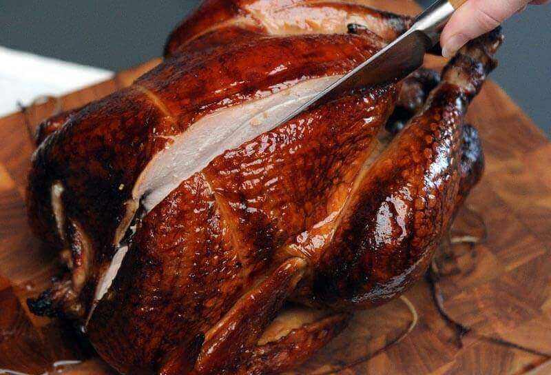 Rotisserie-Smoked Turkey on the Grill