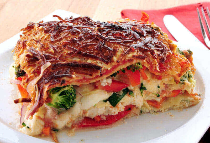Shrimp and Vegetable Lasagna