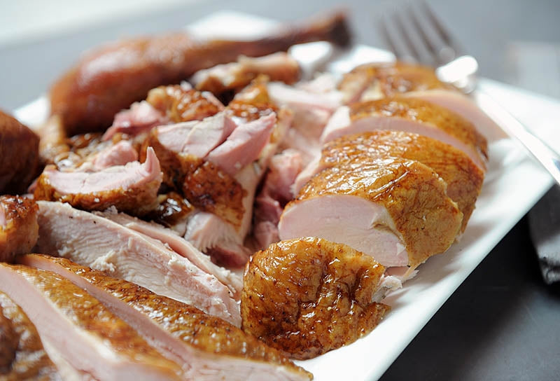 White Wine Brined, Smoked Turkey