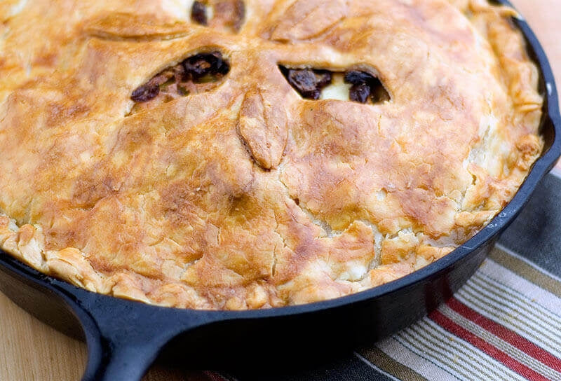 Savory Squash Pie with Tart Apples and Sweet Onion