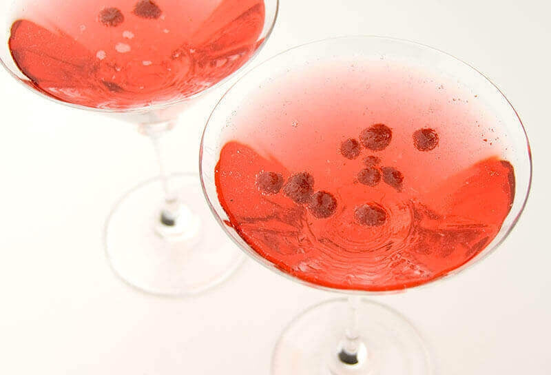 Strawberry Valentine Martinis