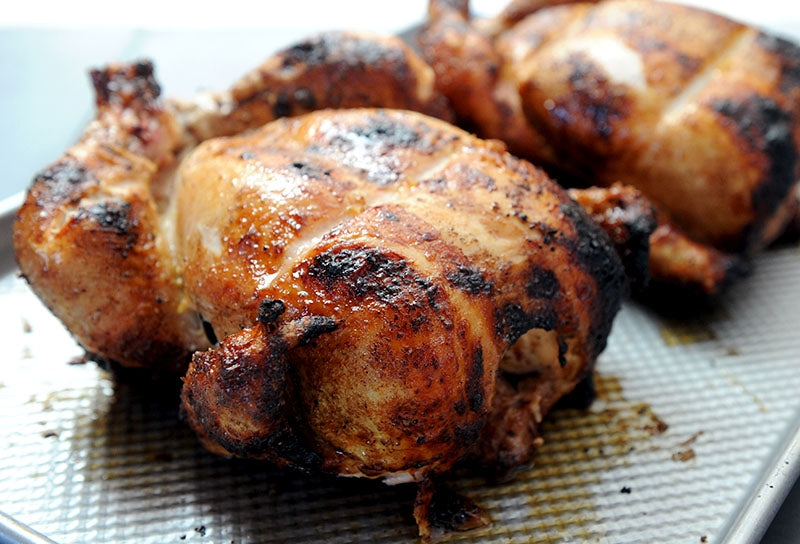 Barbecue-rubbed Wood-fired Rotisserie Chicken