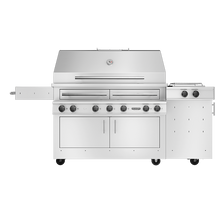 K1000HS Freestanding Hybrid Fire Grill with Side Burner