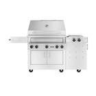 K750HS Freestanding Hybrid Fire Grill with Side Burner