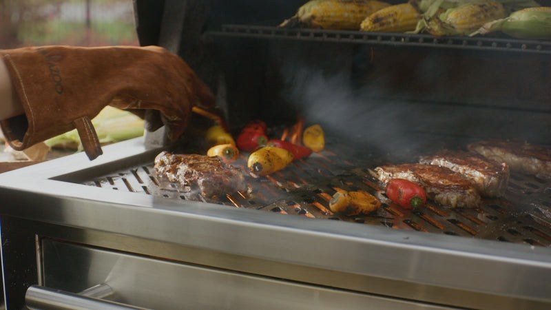 K750HT Freestanding Hybrid Fire Grill | Kalamazoo Outdoor Gourmet