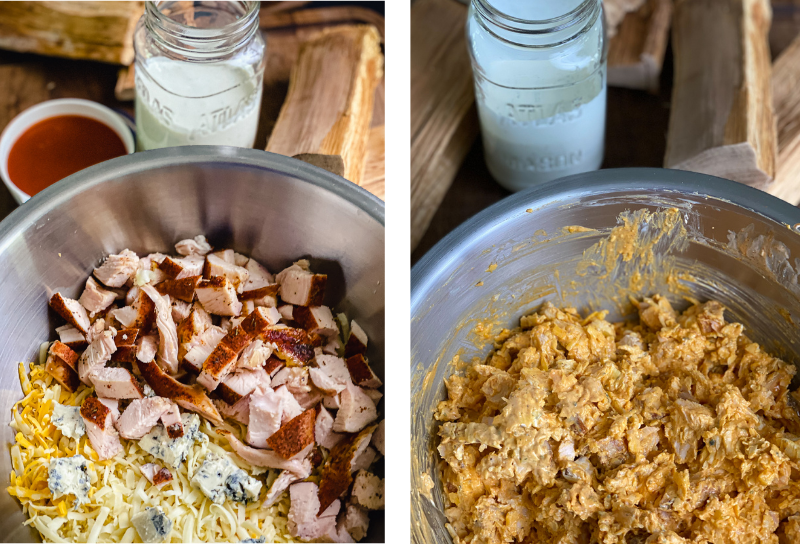 Double-Smoked Buffalo Chicken Dip