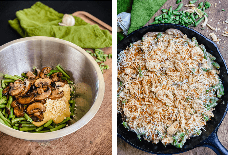 Smoky Parmesan Green Bean Casserole