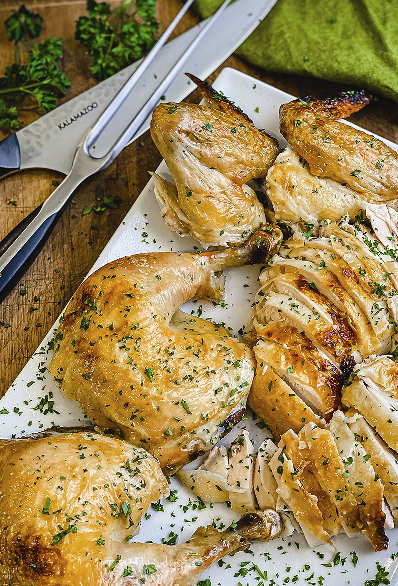 Oven-Roasted Butterflied Chicken