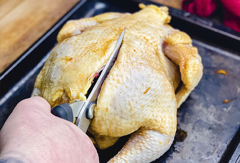 Oven-Roasted Butterflied Chicken