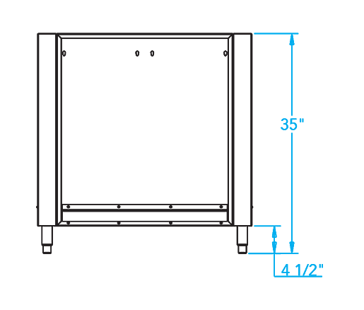 Arcadia K500HB Grill Surround Dimensions Image