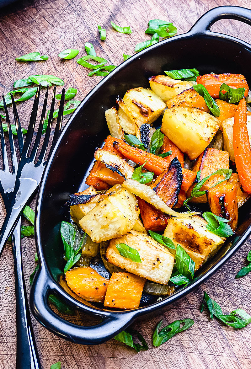 Miso Maple Roasted Vegetables