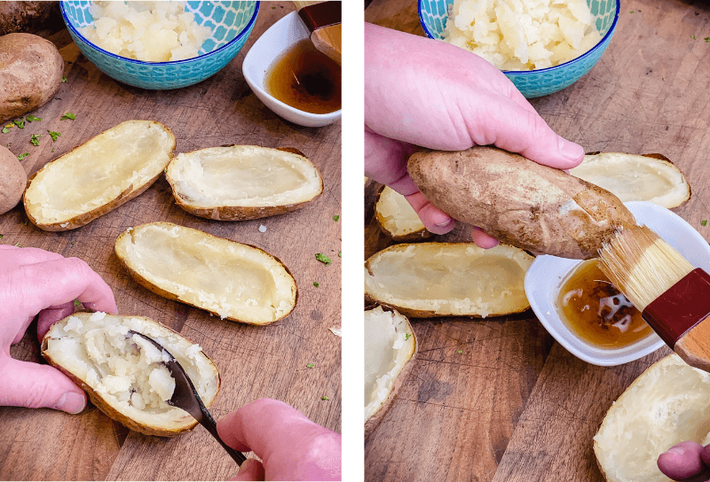 Bacon-Roasted Potato Skins