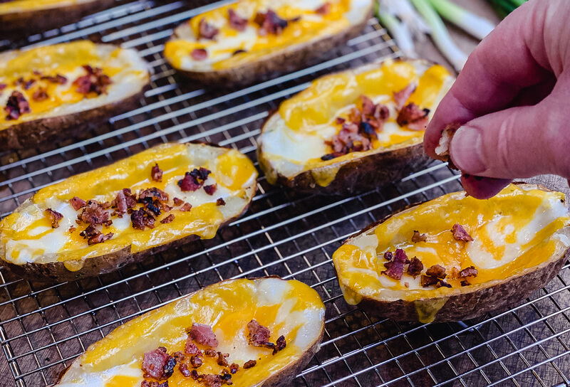 Bacon-Roasted Potato Skins