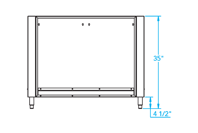Arcadia K750HB Grill Surround Dimensions Image