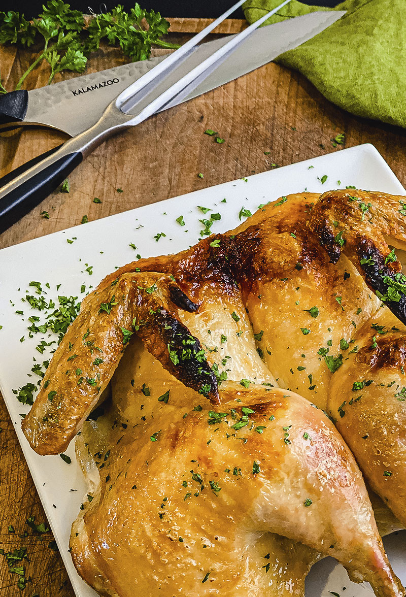 Oven-Roasted Butterflied Chicken