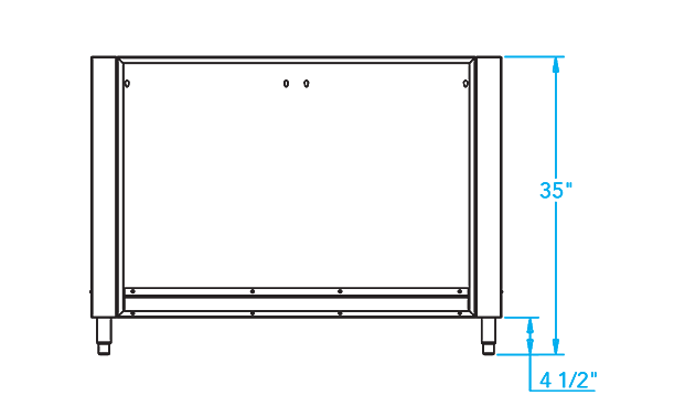 Signature K750HB Grill Surround Dimensions Image