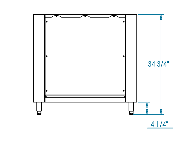Signature K500HB Grill Surround Dimensions Image