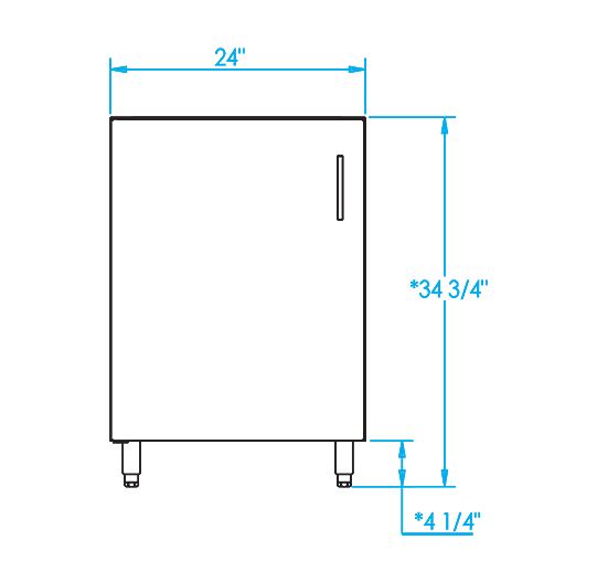 Signature 24 Inch Sink Base Cabinet 1 Door Sink Faucet Not   Signature Sink Cabinet K SNK 24 (1) 