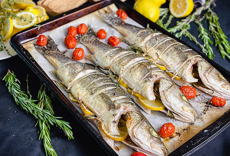 Roasted Branzino With Lemon and Thyme Recipe