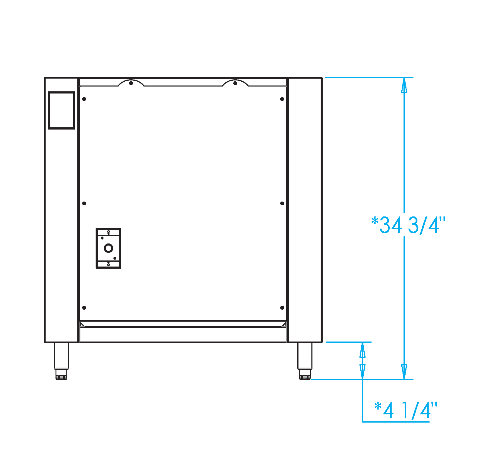 Signature 24-inch Appliance Cabinet Dimensions Image