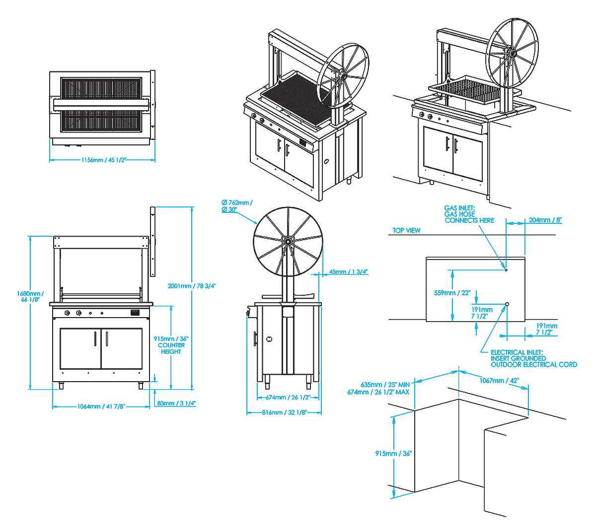 K750 Builtin Gaucho Grill Kalamazoo Outdoor Gourmet