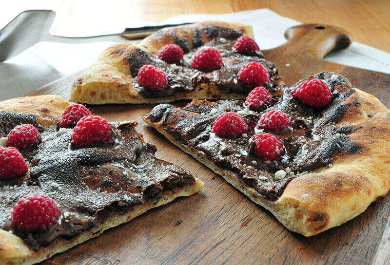 Image of Chocolate Hazelnut Raspberry Pizza